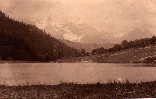 Озеро Кардывач. Почтовая карточка с фотографией Николая Штейпа